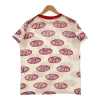 US古着 80's STP 総柄 プリントTシャツ トリム USA製 ホワイト Size M 福生店