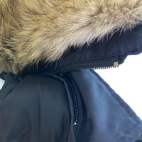 CANADA GOOSE カナダグース 3438JM JASPER コヨーテファー ダウンジャケット ネイビー sizeS 瑞穂店