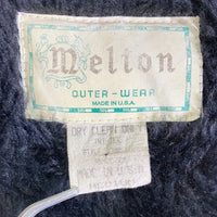 MELTON メルトン 70's ウール ボア ジャケット USA製 紺 チェック 柄 肉厚 ビンテージ ヴィンテージ 赤 sizeM 瑞穂店