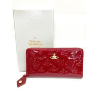 Vivienne Westwood ヴィヴィアンウエストウッド 55VV310 長財布 エナメル オーブ ラウンドファスナー レッド 瑞穂店
