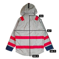 Hombre Nino オンブレ ニーニョ WILD THINGS ワイルドシングス HOODED NYLON JACKET フーデットナイロンジャケット グレー sizeL 瑞穂店