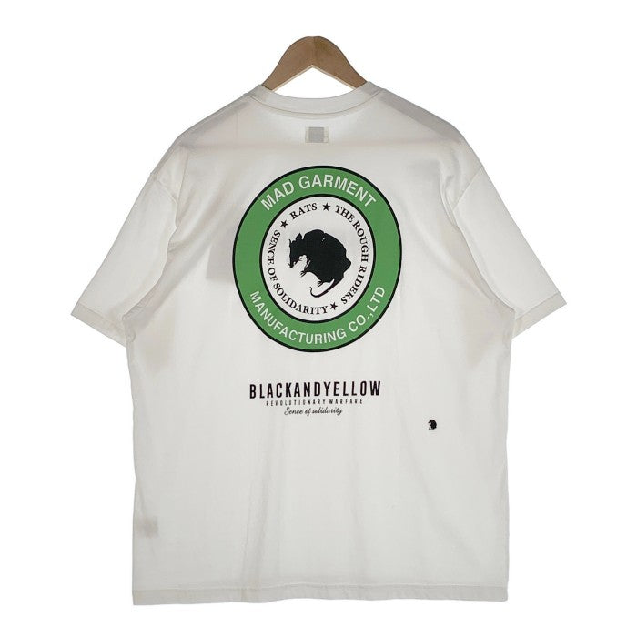 RATS ラッツ TWO WHEEL TEE ホイールロゴ プリントTシャツ ホワイト グリーン Size XL 福生店