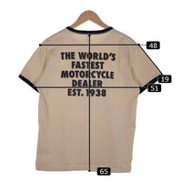 TOYS McCOY トイズマッコイ Johnson Motors No.1 リンガーTシャツ ベージュ Size L 福生店