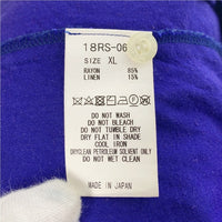 RATS ラッツ BOWLING SHIRT ボーリングシャツ レーヨン リネン ブルー Size XL 福生店