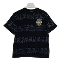 VANASON バンソン スカル迷彩ボーダー Tシャツ ブラック sizeM 瑞穂店