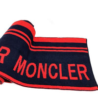 MONCLER モンクレール ロゴ マフラー ネイビー 瑞穂店