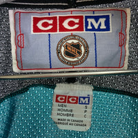 US古着 CCM NHL SAN JOSE SHARKS サンノゼシャークス ゲームシャツ ホッケーシャツ カナダ製 グリーン sizeS 瑞穂店