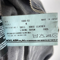 ISAMU KATAYAMA イサムカタヤマ calling backlash 2016A/W ジャパンホース製品染め ダブルライダース 1606-03 馬革 革ジャン ブルー size2 瑞穂店