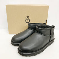 UGG アグ W CLASSIC ULTRA MINI ムートンブーツ ブラック size25cm 瑞穂店