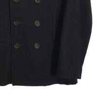 COMME des GARCONS HOMME コムデギャルソンオム Wool Pea Coat メルトンウール ピーコート ブラック HN-C017 Size M 福生店