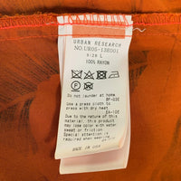 TWO PALMS トゥーパームス URBAN RESEACH アーバンリサーチ オープンカラー ハワイアンシャツ オレンジ Size L 福生店