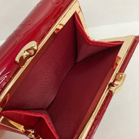 Vivienne Westwood ヴィヴィアンウエストウッド 13vv110 三つ折り財布 パテントレザー がま口 レッド 瑞穂店