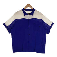 RATS ラッツ BOWLING SHIRT ボーリングシャツ レーヨン リネン ブルー Size XL 福生店