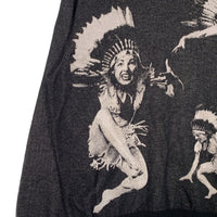 RATS ラッツ 23SS INDIAN JAQUARD LS KNIT インディアン ジャガード ロングスリーブ ニット ブラック Size L 福生店