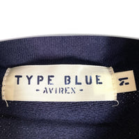 AVIREX アヴィレックス 6193630 CUT刺繍 ジップ スウェット ZIP SWEAT PARKA ネイビー sizeM 瑞穂店