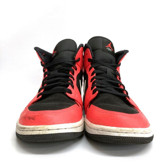 NIKE ナイキ 554724-061 AIR JORDAN 1 MID INFRARED 23 エアジョーダン 1 ミッド ブラック  インフラレッドsize28cm 瑞穂店