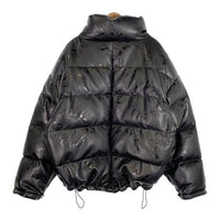 A FEW GOOD KIDS アフューグッドキッズ Logo Puffer Jacket サークルロゴ フェイクレザー パファージャケット ブラック Size XL 福生店