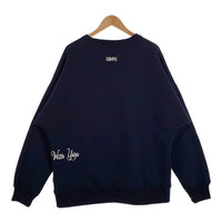 EXAMPLE エグザンプル クルーネック スウェットトレーナー 刺繡ロゴ ネイビー Size XL 福生店