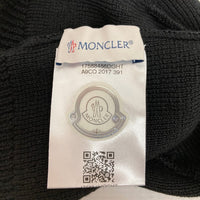 MONCLER モンクレール BERRETTO KNIT CAP ロゴワッペン付き ウール100% ニット帽 ニットキャップ ブラック瑞穂店