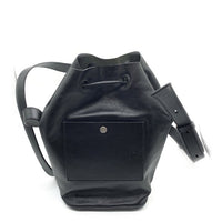 JIL SANDER ジルサンダー DRAWSTRING SOFT VEGETAL CALF ドローストリング レザー ショルダーバッグ 巾着 ブラック 福生店