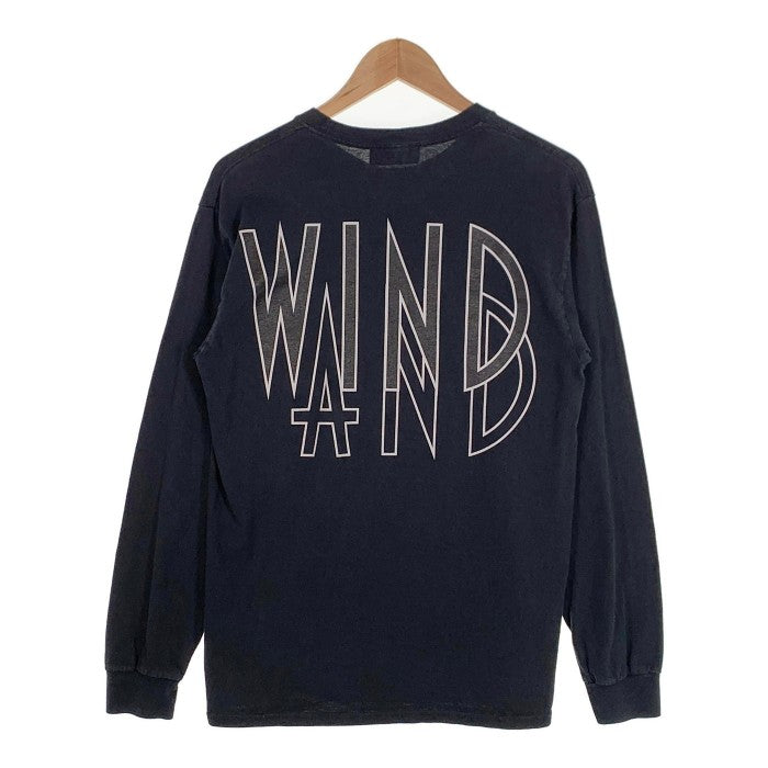 WIND AND SEA ウィンダンシー プリント ロングスリーブTシャツ ブラック WDS-20A-TPS-06 Size M 福生店