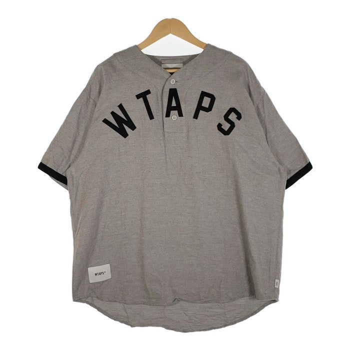 WTAPS LEAGUE ベースボールシャツ　Lサイズ　グレー　ダブルタップス