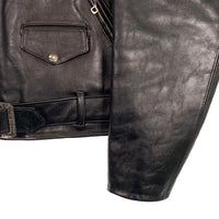 Schott ショット ONE STAR MICHAEL ワンスター ダブルライダースジャケット ステアハイド 100周年 HTCバックル ブラック 7370 Size 44 福生店