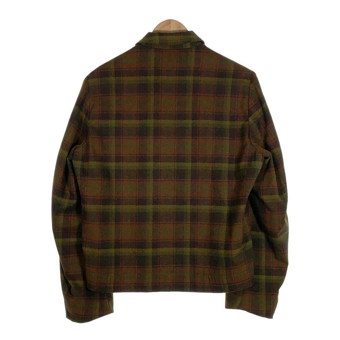 60's~ PENDLETON ペンドルトン ウール ジップアップジャケット ブラウン グリーン TALON Size S-M 相当 福生店