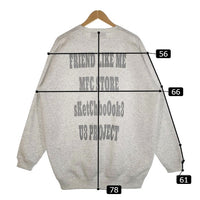MFC STORE エムエフシーストア プリント スウェットクルーネックトレーナー 杢グレー Size XL 福生店