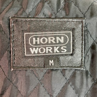 HORN WORKS ホーンワークス レザー シングルライダース ブラック sizeM 瑞穂店