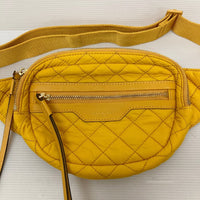 TORY BURCH トリーバーチ ウエストバッグ ナイロン PERRY QUILTED NYLONBELT BAG ボディバッグ キルティング イエロー 黄色 瑞穂店