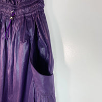 MURRAL ミューラル ドローストリングスカート ロングスカート パープル sizeF 瑞穂店
