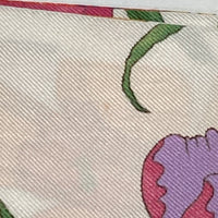 GUCCI グッチ フローラ プリント シルクツイル スカーフ ネックボウ ホワイト 瑞穂店