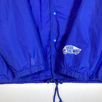 VANS バンズ coach jacket VA14FW-21RO コーチジャケット スカル 青 sizeL 瑞穂店