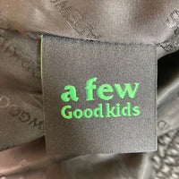 A FEW GOOD KIDS AFGK アフューグッドキッズ 合皮 刺繍スタジャン ブラック sizeM 瑞穂店