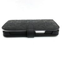COACH コーチ iphone13 Pro Max ブックタイプケース EMBOSSED Black 未使用 瑞穂店