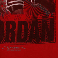 90's MICHAEL JORDAN マイケルジョーダン フォトプリント Tシャツ 1991STARTER ONEITA レッド Size L 福生店
