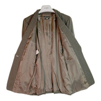 GIORGIO ARMANI ジョルジオアルマーニ ロングジャケット グレー×ベージュ size46 瑞穂店