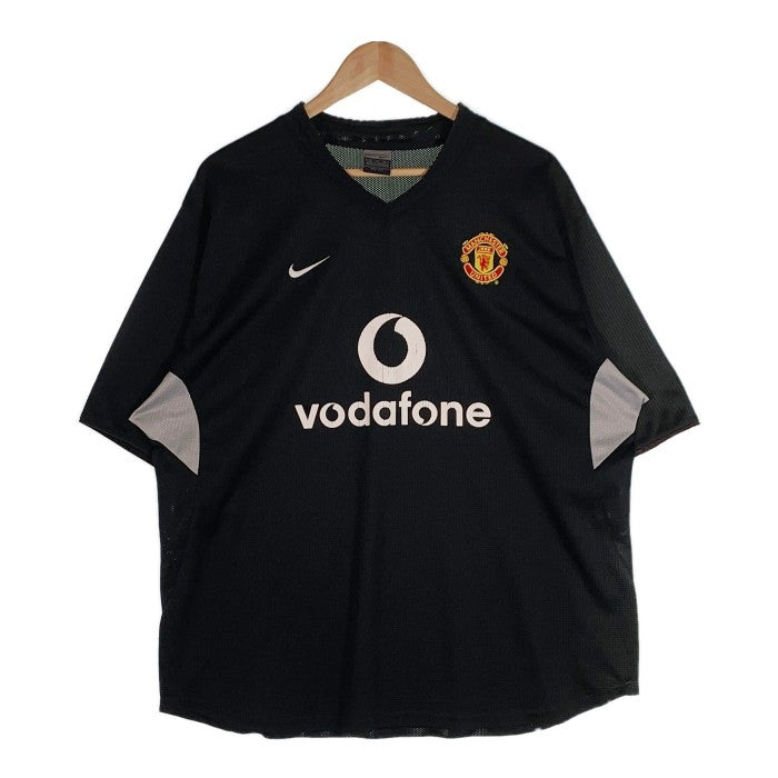 00's NIKE ナイキ MANCHESTER UNITED マンチェスターユナイテッド vodafone ゲームシャツ ブラック Size XL  福生店