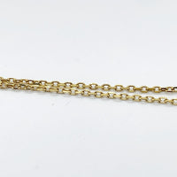 10Kクロストップ ステンレスチェーンネックレス ジルコニア Size 48cm 福生店