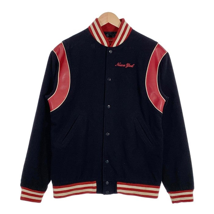 SUPREME シュプリーム 02AW New York Varsity Jacket バックアーチロゴ