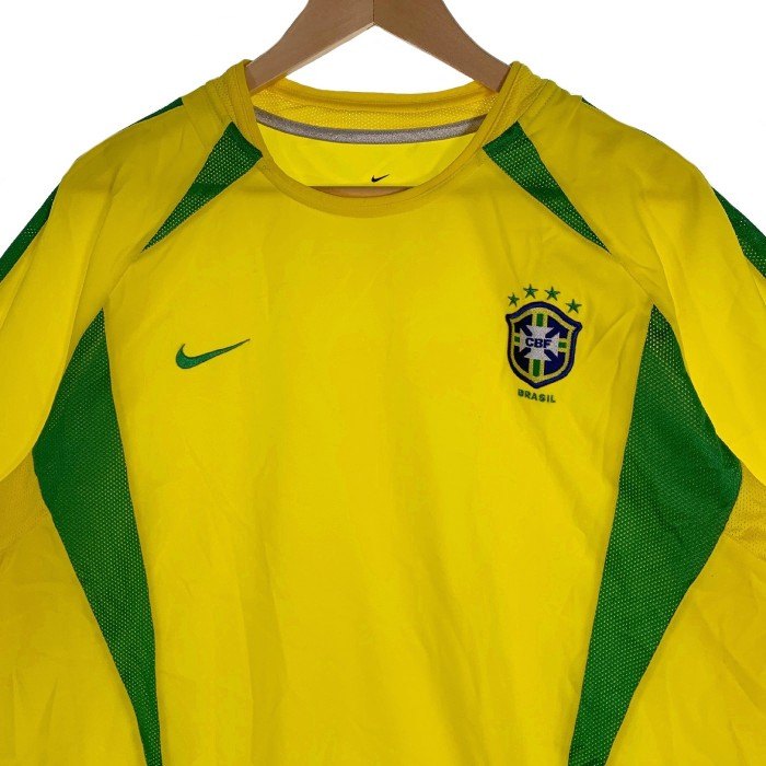 NIKE ナイキ CBF BRASIL ブラジル代表 ゲームシャツ ユニフォーム イエロー Size XL 福生店
