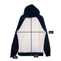 NOAH ノア 2Tone Parka 2トーン プルオーバースウェットパーカー ホワイト ネイビー Size XL 福生店