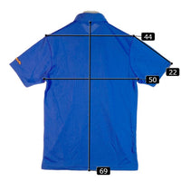 LOUDMOUTH ラウドマウス ロゴ刺繍 半袖ポロシャツ ブルー sizeM 瑞穂店