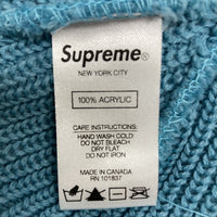 SUPREME シュプリーム 20AW Loose Gauge Beanie ロゴ刺繡ビーニー シアンブルー 瑞穂店