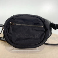 BVLGARI ブルガリ FRAGMENT フラグメントデザイン ナイロン レザー ウエストバッグ ブラック 福生店