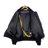 OFF-WHITE オフホワイト 16AW Bomber Jacket MA-1 ボンバージャケット バックプリント ブラック Size XL 福生店