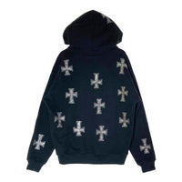 unknown アンノウン Rhinestone Cross Zip Hoodie ラインストーン クロス ジップ フーディー ブラック Size M 瑞穂店