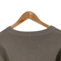 crepuscule クレプスキュール 鹿の子 クルーネックカットソー エルボーパッチ 日本製 グレー Size 2 福生店