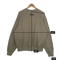ESSENTIALS エッセンシャルズ 21AW バックラバーロゴプリント ラグランスリーブ スウェットトレーナー グリーン Size S 福生店